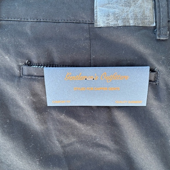 Elegant Black Dress Pants with Soft Matte Finish - Picture 7 of 15